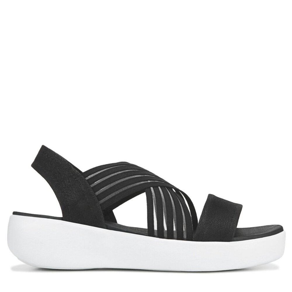 Skechers‎ Women's Black Light Star Solar Power Comfort Strappy Sandal Size 10